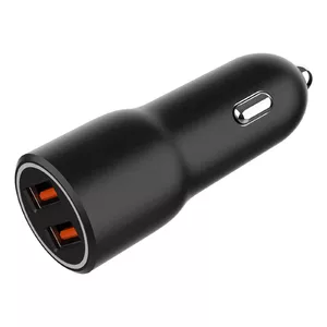 Gembird TA-UC-A2QC36-CAR-01 mobile device charger Mobile phone, Smartphone Black Cigar lighter Fast charging Auto
