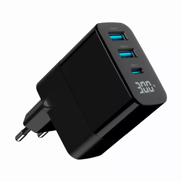 Зарядное GEMBIRD TA-UC-PDQC30LCD-BK-02 — 30 Вт USB‑C PD Photo 4