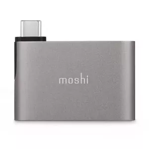 Интерфейсный хаб USB 3.2 Gen 1 (Type-C) Moshi 99MO084214 — 2× USB 3.2 Gen 1 Type-A, 5000 Мбит/с, алюминий, серый