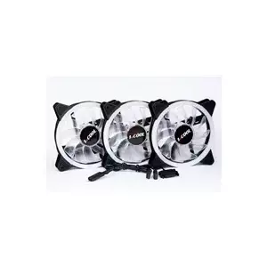 Ventilatora komplekts 1stCool AURA EVO CRYSTAL ARGB 3x Crystal White ar ARGB Nano Controller