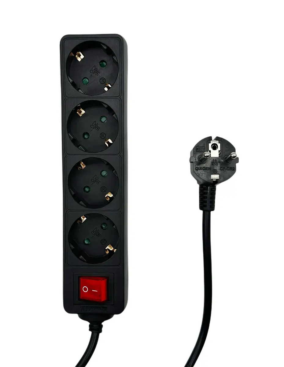 MicroConnect MC-GRU0045BS strāvas pagarinātājs ar 5
