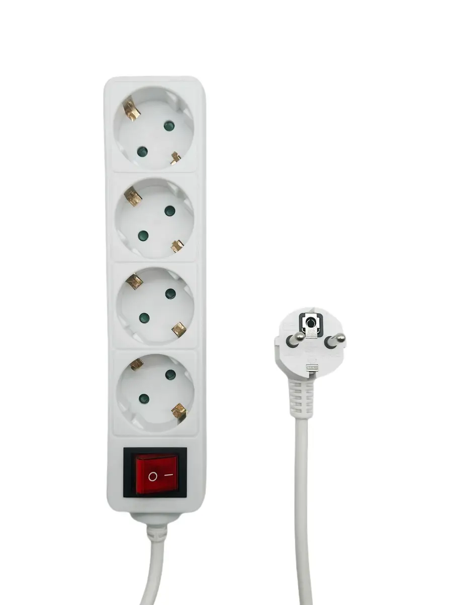 MicroConnect MC-GRU0045WS strāvas pagarinātājs ar 4