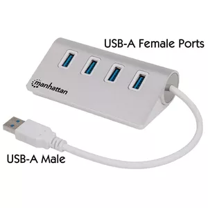 USB Хаб Manhattan USB-A 4-Port Hub