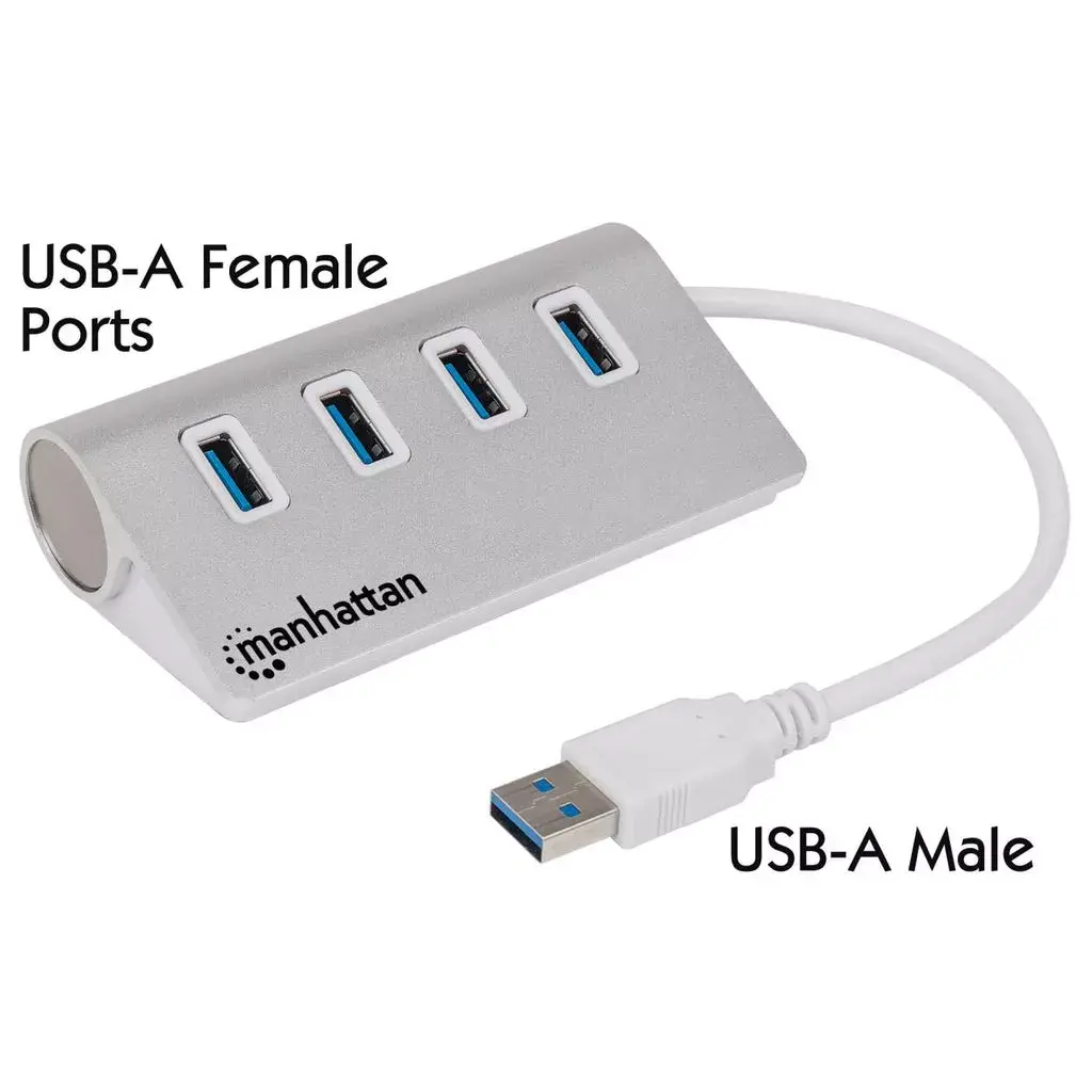 USB Hubs Manhattan USB-A 4-Port Hub Photo 2