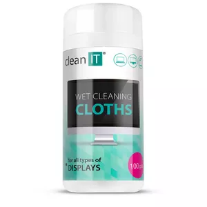 Iekārtu tīrīšanas mitrās drānas Clean It CL141 LCD LED Plasma Mobilais telefons Klēpjdators