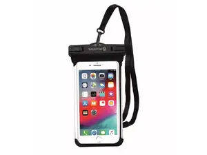 Pouch phone case Sourcing Swissten 32900800 for devices up to 16.5 cm (6.5") — Black/Transparent