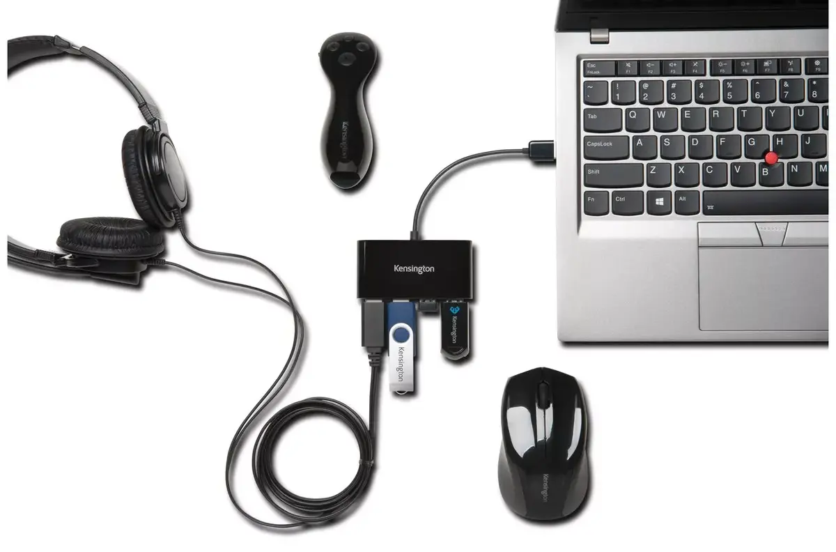 USB Хаб Kensington USB 2.0 4-Port Photo 3