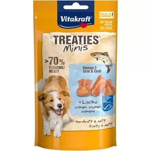 Лакомство для собак Vitakraft VITAKRAFT Treaties Minis 48 г — гипоаллергенное, со вкусом рыбы, без глютена и консервантов