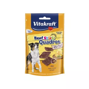 Dog treat Vitakraft Beef Stick Quadros 70 g — hypoallergenic solid pork snack, gluten‑free, sugar‑free