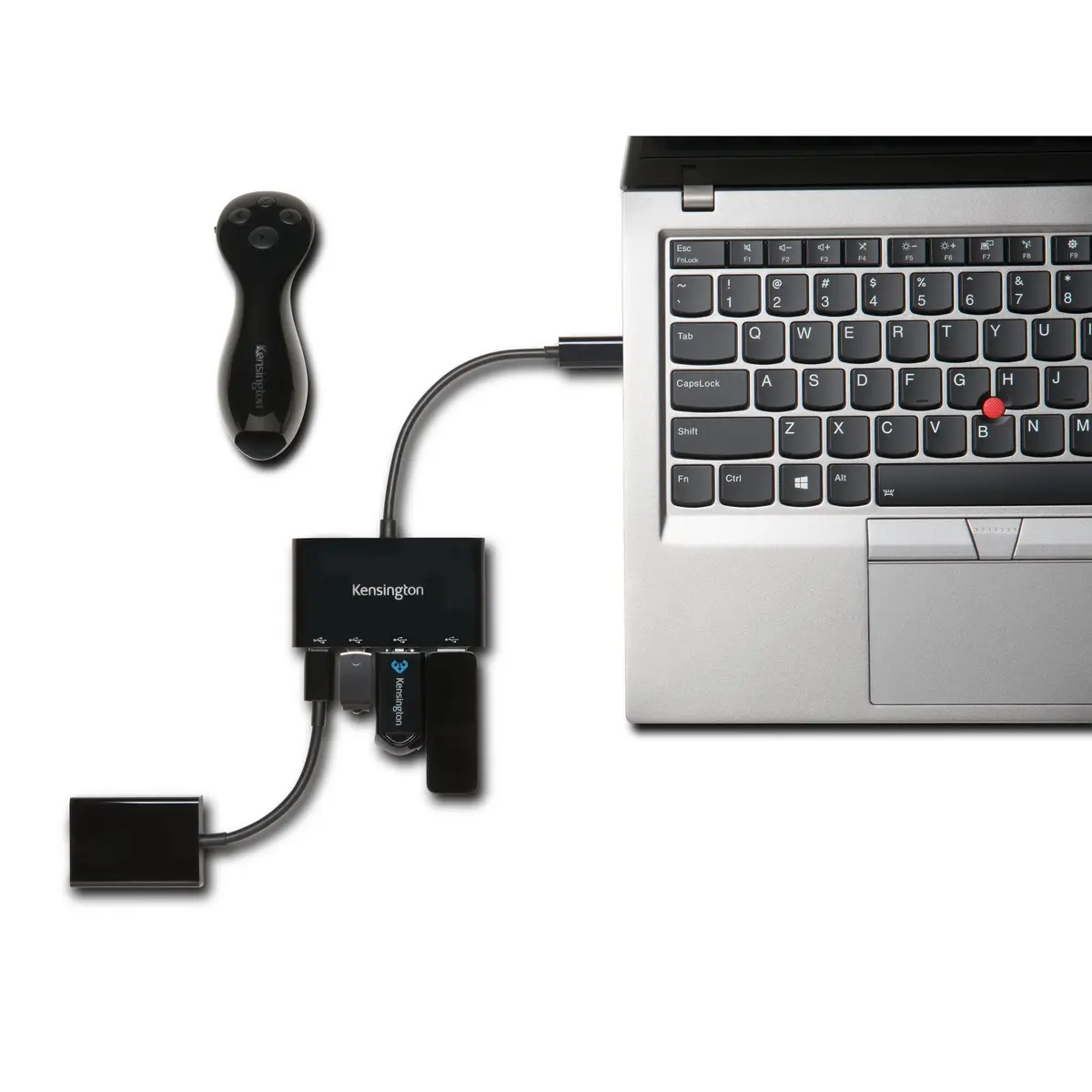 Kensington CH1000 4-портовый концентратор USB-C Photo 3