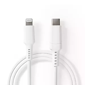 Lightning Cable Nedis CCGW39650WT10 1m White USB C