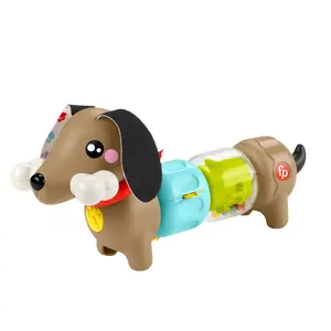 Fisher-Price FP Pets Click & Spin Activity Pup Attīstoša rotaļlieta mazuļiem, ar skaņu, plastmasa, daudzkrāsaina