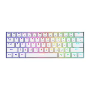 Gaming Keyboard Savio WHITEOUT X2 BLUE Mechanical USB QWERTY 61 Keys RGB