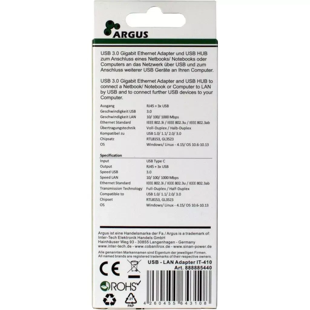 USB хаб Inter-Tech ARGUS IT-410 Photo 4