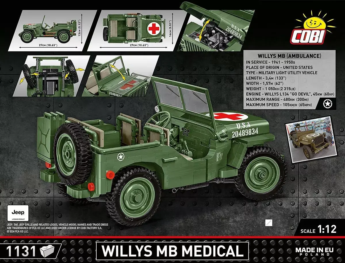 Building set COBI Willys MB Medical Photo 6