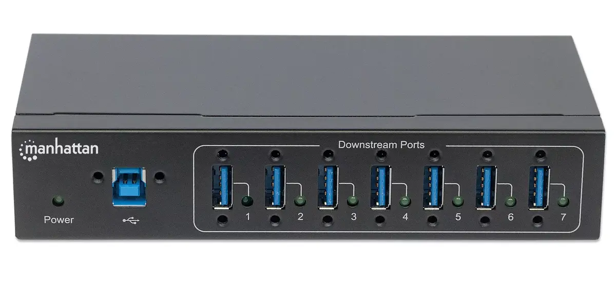 USB Хаб Manhattan USB-A 7-Port Industrial Photo 4