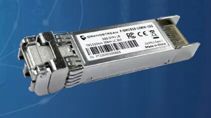 Šķiedru optikas pārveidotājs Grandstream F-SM1310-10KM-10G