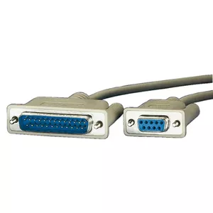 Серийный принтерный кабель ROLINE DB9 F - DB25 M 3 м