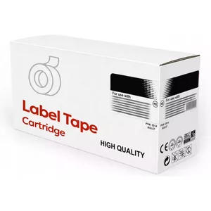 Label tape roll compatible with Brother DK-22606, black on yellow, 62 mm x 30.48 m