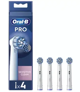 Toothbrush heads Oral-B Sensitive Clean EB60-4 PRO, 4 pcs, replacement for electric brushes