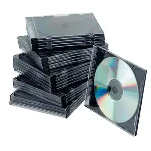 Disketes uzglabāšanas futrālis Q-CONNECT KF02210, melns/caurspīdīgs, 1 gab.