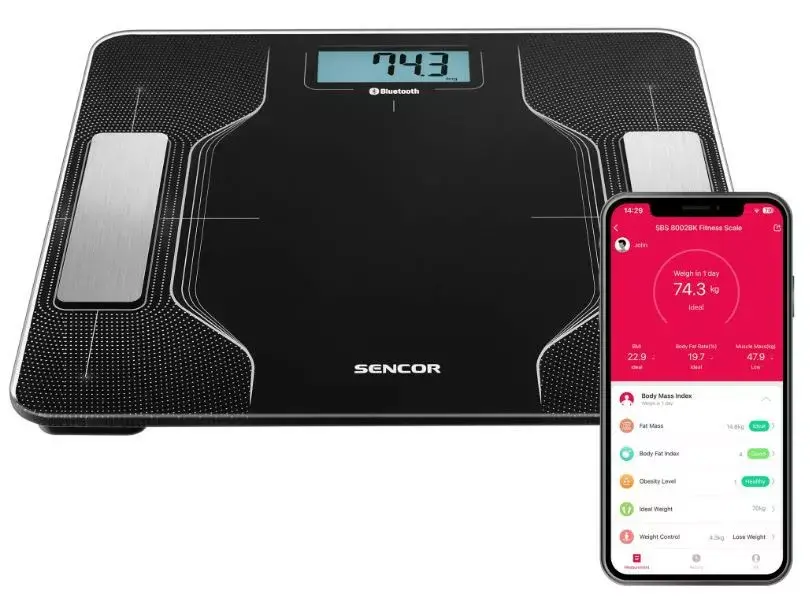 SENCOR SBS8002BL smart personal fitness scale Photo 2