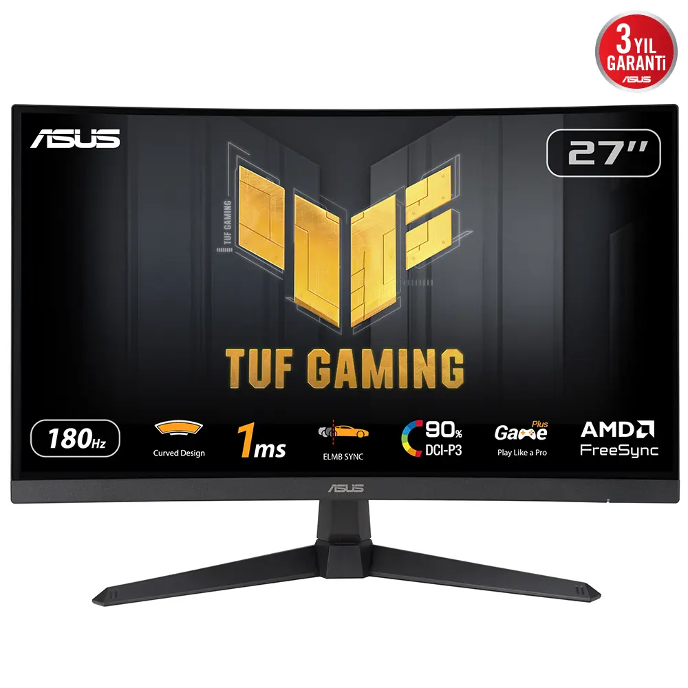 ASUS TUF Gaming VG27VQ3B datora monitors