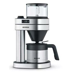 Drip coffee maker SEVERIN Caprice KA 5763 — semi-auto, 1 L water tank, 1580 W, LED display, glass jug