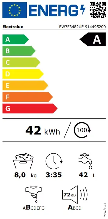 Стиральная машина Electrolux EW7F3482UE, 8 кг Photo 5