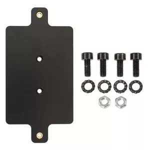 Base plate Brodit 216409 Black 160x80x7 mm