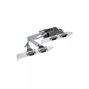 InLine Interface Card 4 Port Serial 9 Pin PCIe PCI-Express 76623C