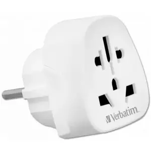 Travel Plug Adapter Verbatim WTEU-02 Type F Universal Connector