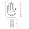 Wooco Gesture LED Palm WC-LEDPALM-RC Photo 4