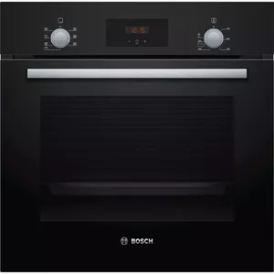 Built-in electric oven Bosch Serie 2 HBF133BA0 — 66 L, A energy class, touch and rotary controls, catalytic cleaning, black