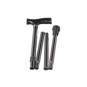 Walking cane REHA FUND RF-520 telescopic height-adjustable folding cane, aluminium, 79–90 cm, max load 113 kg, black