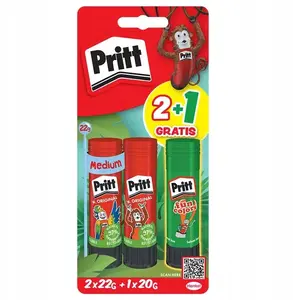 Glue stick Pritt 2+1 22 g refill pack, model 9H PBS2B