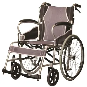 Wheelchair ANTAR AT52301 — lightweight steel frame, foldable, 46×40 cm seat, rear 55.9 cm wheels, max load 115 kg