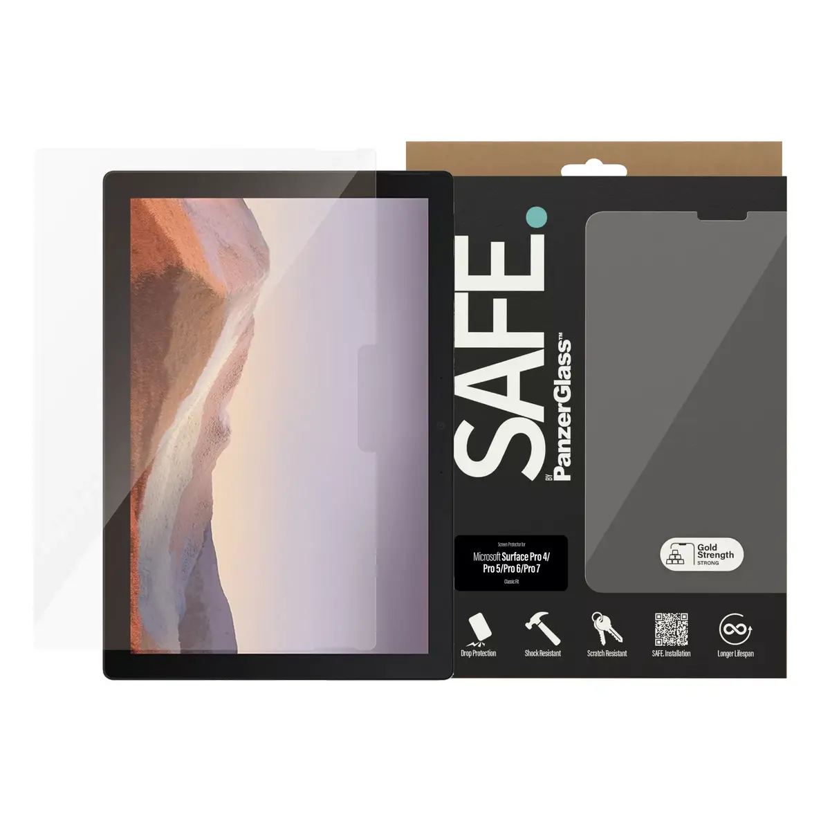 Screen Protector Glass PanzerGlass SAFE. by Surface Pro 4 Pro 5 Pro 6 Pro 7 Photo 2