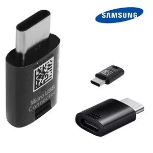 Samsung GH98-41290A Micro-USB to Type-C 2A Адаптер-Конвертер Черный Оригинальный