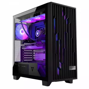 PC case MODECOM Perun Apex ARGB ATX midi tower, tempered glass, USB-C, supports ATX/micro ATX, 3x140mm front, 1x140mm rear