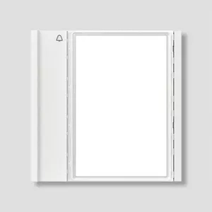Siedle call button TM 700-1-0 W — surface-mounted white doorbell button