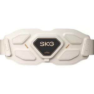 Jostas masieris SKG W9-Pro — ar akumulatoru 10 W, vibrācijas un kombinētais masāža, iebūvēta baterija, balts
