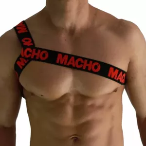 Гартер-ремень macho underwear MACHO ROMAN HARNESS RED S/M — размер S/M, красный, модель D-239968