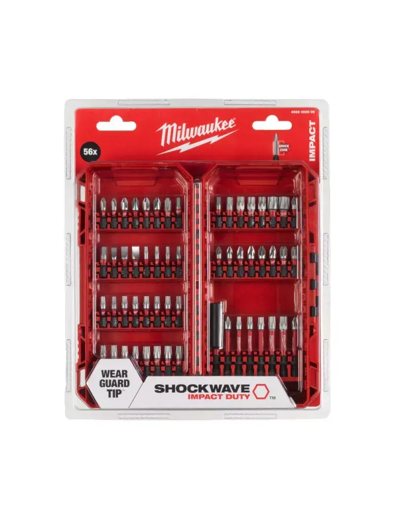 Screwdriver Bit Set MILWAUKEE SHOCKWAVE 56 pcs Photo 2