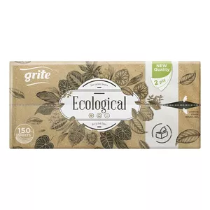 Paper towels Grite Ecological 150 pcs, 2-ply, disposable kitchen and cleaning rolls