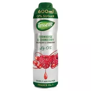 Sugar-Free Raspberry–Cranberry Syrup Teisseire 0.6 L