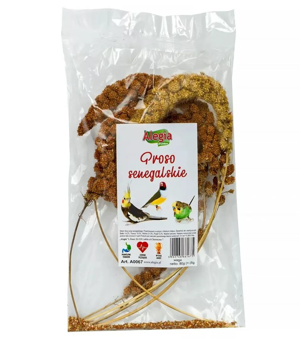 Gardums putniem un grauzējiem Alegia Senegalese