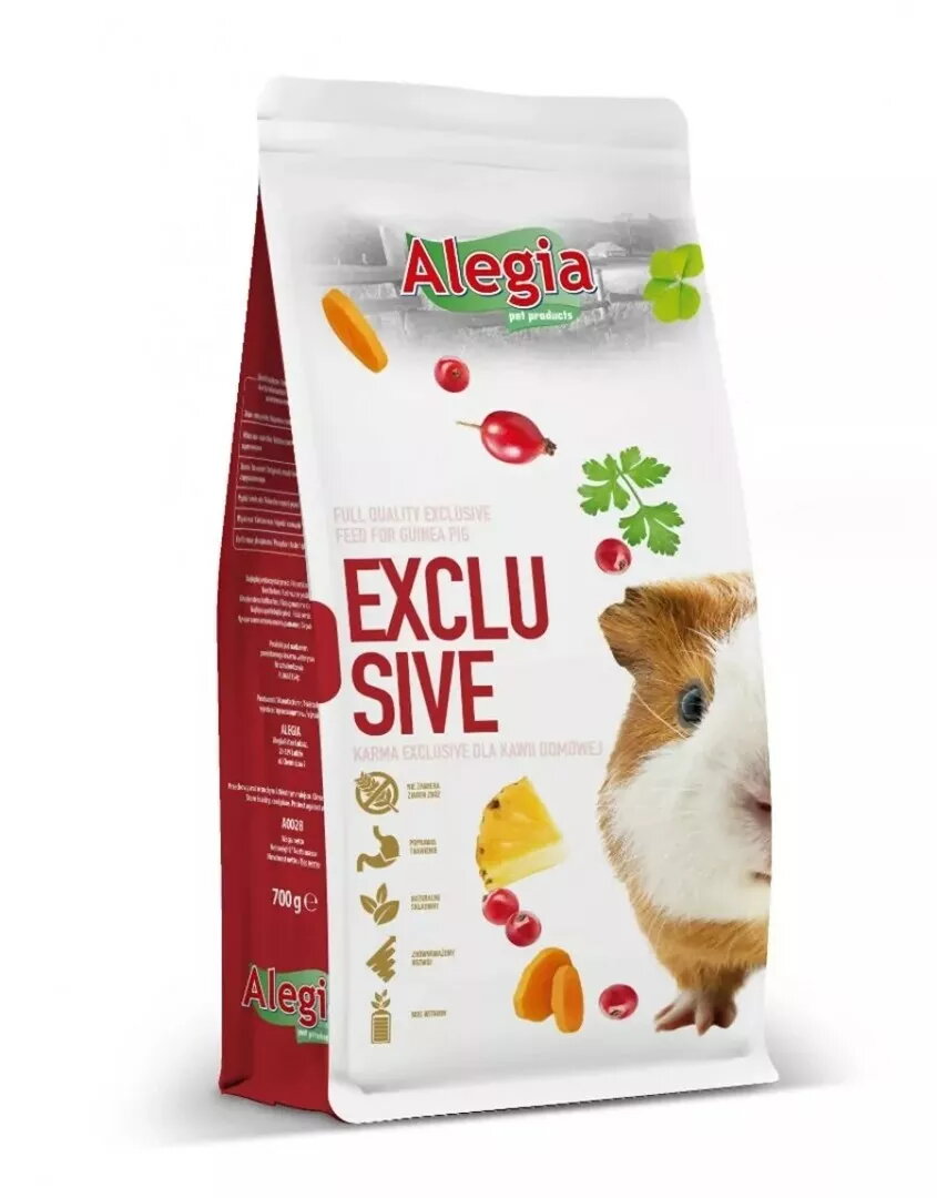 Sausais barība jūrascūciņām Alegia Exclusive 700