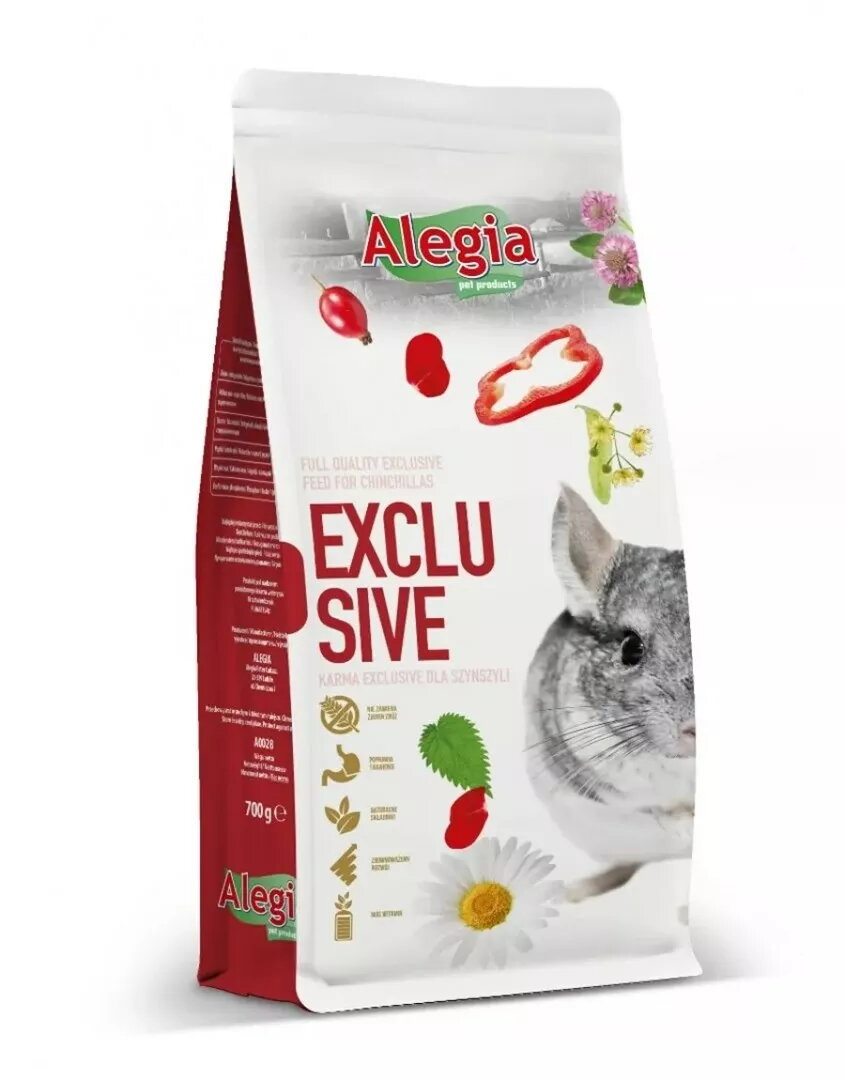 Alegia pilnvērtīgas peletētas barība pieaugušām činčilām