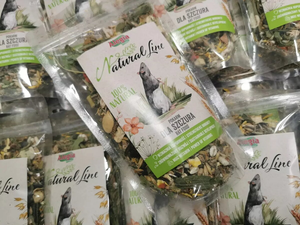 Sausais barības graudiem žurkām Alegia Natural